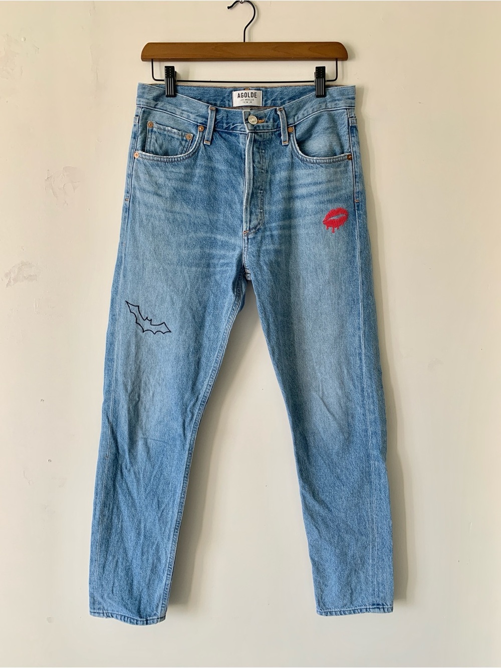 AGOLDE Jamie High Rise Classic Feel Good Graphic Jeans Women’s Size 27